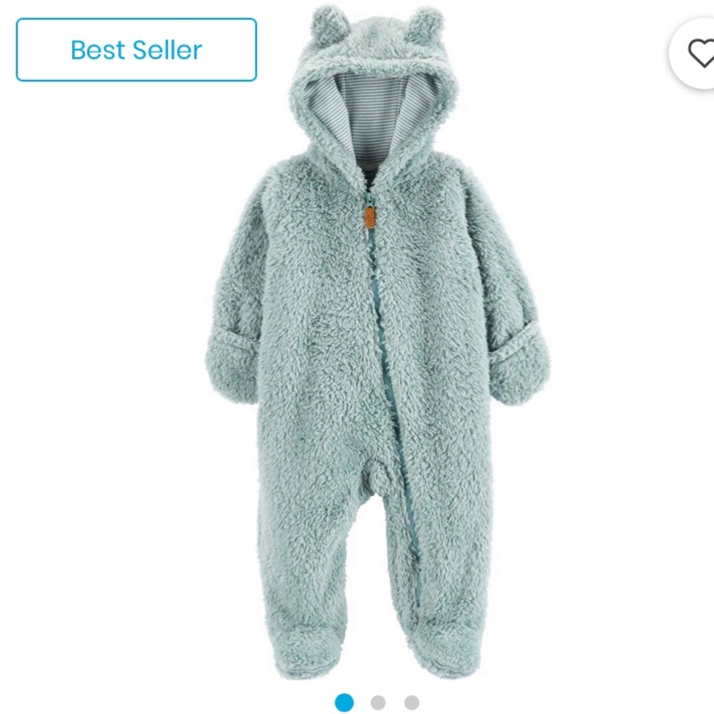 Carter’s Hooded Light Blue Bear Pram